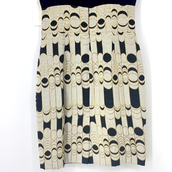 Trina Turk Sleeveless Black Metallic Dress SZ 2 - Picture 4 of 9